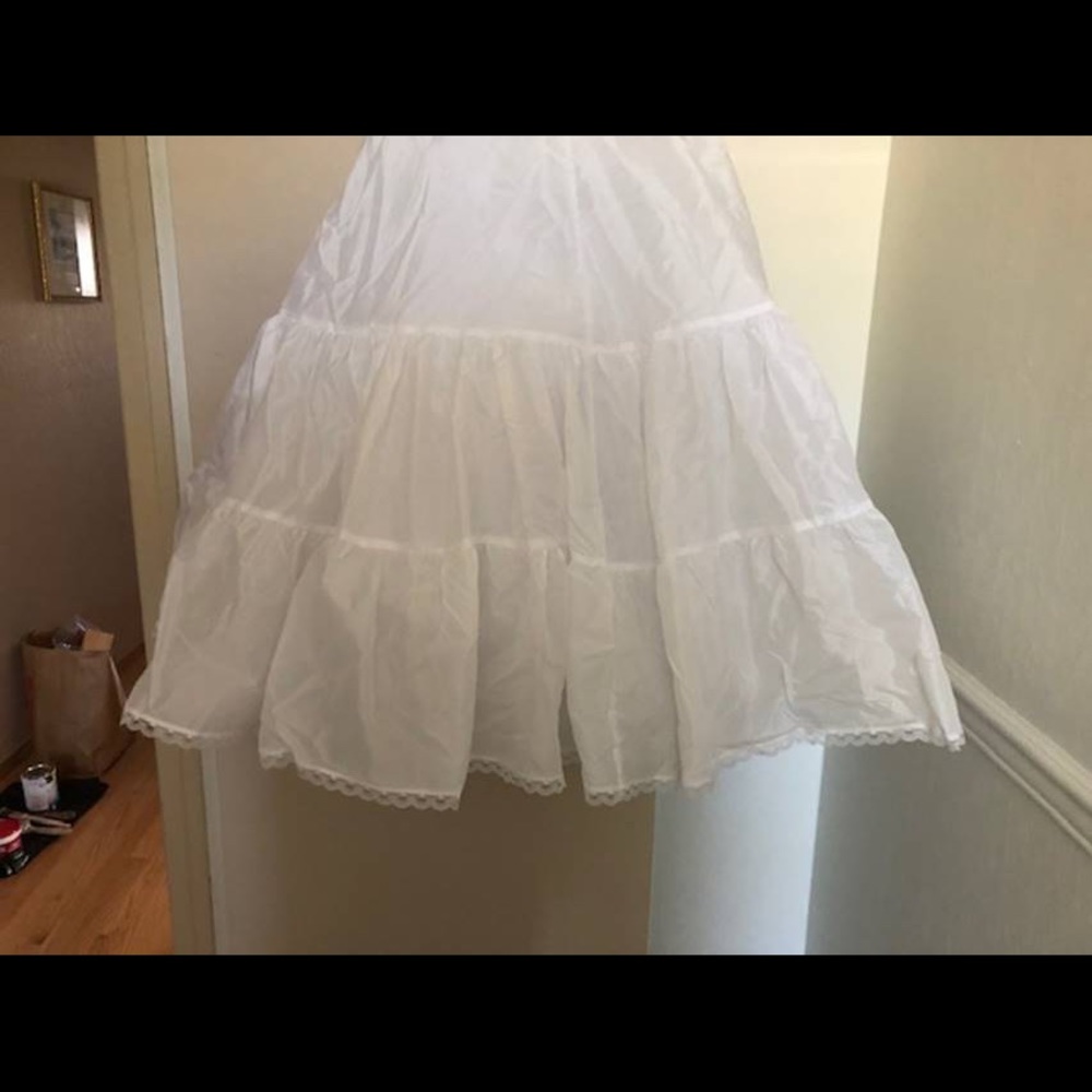 David’s bridal gown and slip
